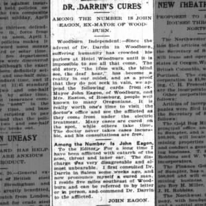 John Eagon Cured By Dr. Darrin